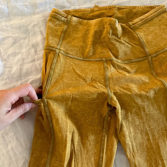 Lululemon Fast and Free Tight II 25" Ice Dye Ice Wash Spiced Bronze - Picture 8 of 10